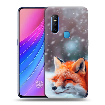 Силиконовый чехол на Vivo V15 с принтом лиса
