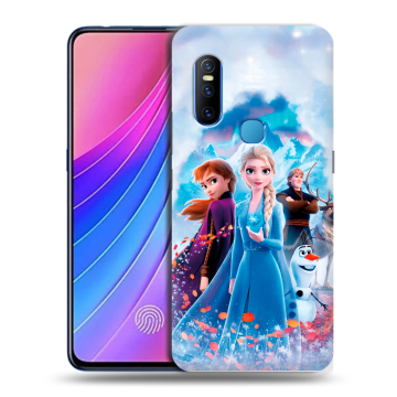 Силиконовый чехол на Vivo V15 с принтом Холодное сердце Frozen