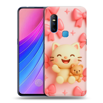 Силиконовый чехол на Vivo V15 с принтом для девочек