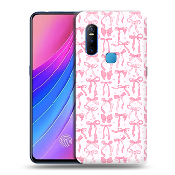 Силиконовый чехол на Vivo V15 с принтом Розовые бантики