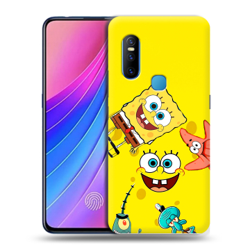 Силиконовый чехол на Vivo V15 с принтом Спанч боб Спанчбоб