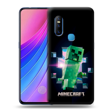 Силиконовый чехол на Vivo V15 с принтом Майнкрафт Minecraft