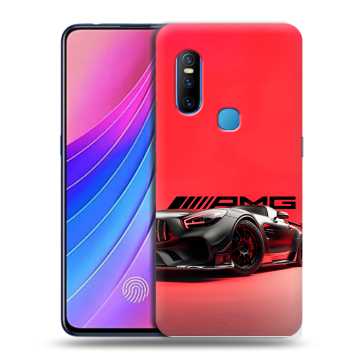 Силиконовый чехол на Vivo V15 с принтом Мерседес Mercedes AMG