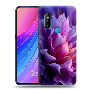 Силиконовый чехол на Vivo V15 с принтом женский цветы