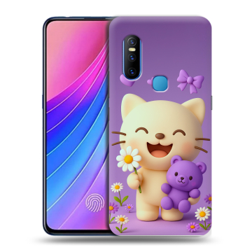 Силиконовый чехол на Vivo V15 с принтом для девочек