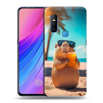 Силиконовый чехол на Vivo V15 с принтом Капибара
