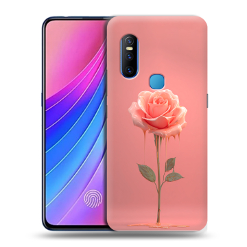 Силиконовый чехол на Vivo V15 с принтом Розовая роза