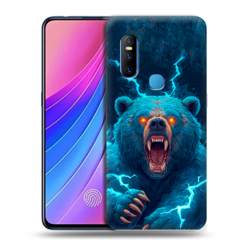 Силиконовый чехол на Vivo V15 с принтом Медведь