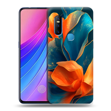 Силиконовый чехол на Vivo V15 с принтом Цветы