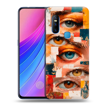 Силиконовый чехол на Vivo V15 с принтом Модный принт