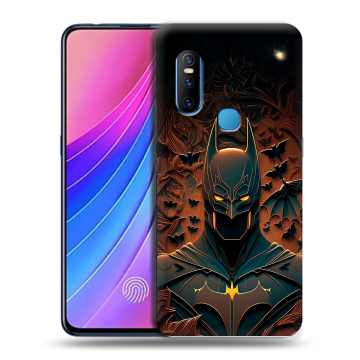 Силиконовый чехол на Vivo V15 с принтом Batman Бэтмен