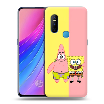Силиконовый чехол на Vivo V15 с принтом Спанч боб Спанчбоб