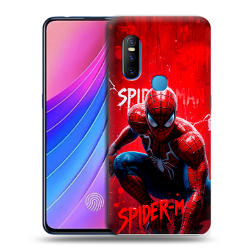 Силиконовый чехол на Vivo V15 с принтом Spiderman Человек паук