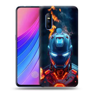 Силиконовый чехол на Vivo V15 с принтом IronMan Железный человек
