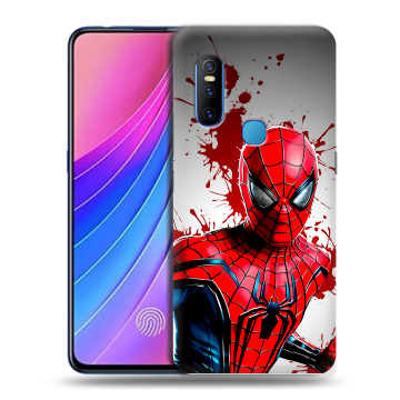 Силиконовый чехол на Vivo V15 с принтом Spiderman Человек паук