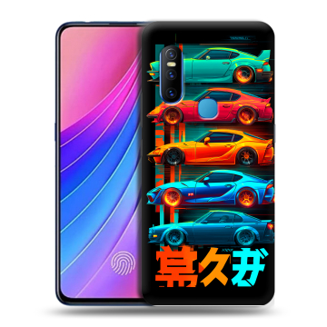 Силиконовый чехол на Vivo V15 с принтом машины тачки