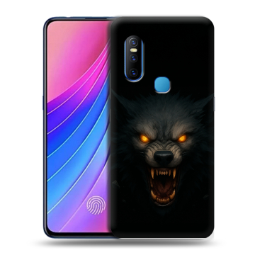 Силиконовый чехол на Vivo V15 с принтом Волк