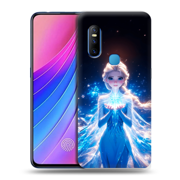 Силиконовый чехол на Vivo V15 с принтом Холодное сердце Frozen