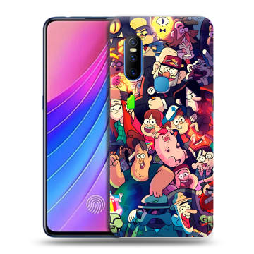 Силиконовый чехол на Vivo V15 с принтом Gravity Falls Гравити Фолз