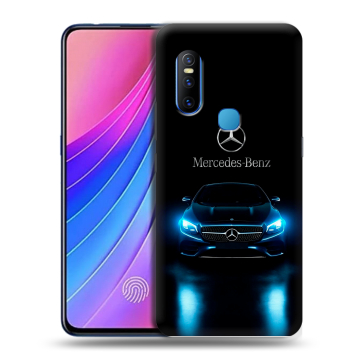 Силиконовый чехол на Vivo V15 с принтом Mercedes Мерседес