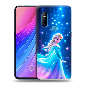 Силиконовый чехол на Vivo V15 с принтом Холодное сердце Frozen