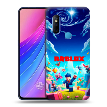 Силиконовый чехол на Vivo V15 с принтом Roblox Роблокс