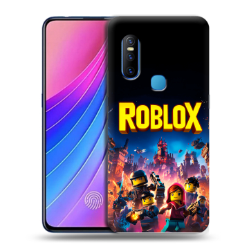 Силиконовый чехол на Vivo V15 с принтом Roblox Роблокс