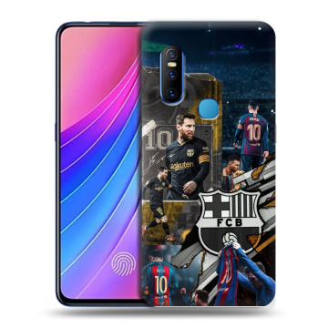 Силиконовый чехол на Vivo V15 с принтом Messi Barcelona