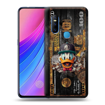 Силиконовый чехол на Vivo V15 с принтом Дональд Дак Доллар