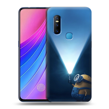 Силиконовый чехол на Vivo V15 с принтом Миньоны