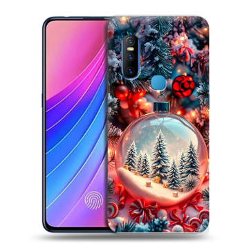 Силиконовый чехол на Vivo V15 с принтом Новый год