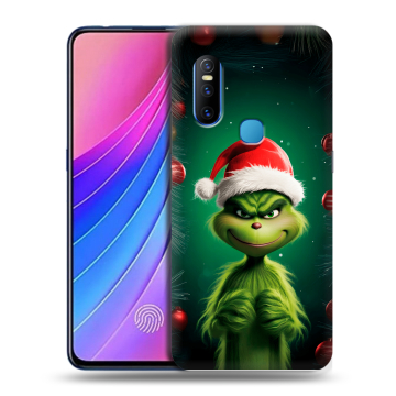 Силиконовый чехол на Vivo V15 с принтом Гринч Новый год Рождество