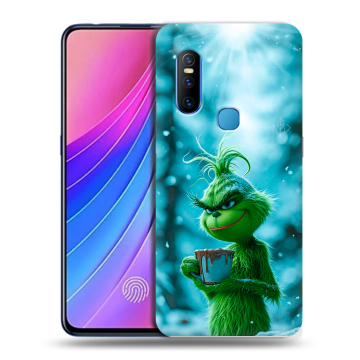 Силиконовый чехол на Vivo V15 с принтом Новый год гринч