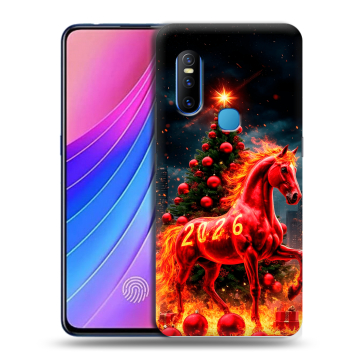 Силиконовый чехол на Vivo V15 с принтом Новый год