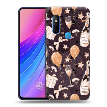 Силиконовый чехол на Vivo V15 с принтом Новый год