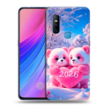 Силиконовый чехол на Vivo V15 с принтом Новый год