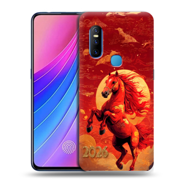 Силиконовый чехол на Vivo V15 с принтом Новый год