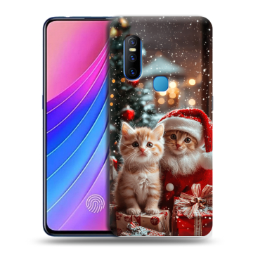 Силиконовый чехол на Vivo V15 с принтом Новый год