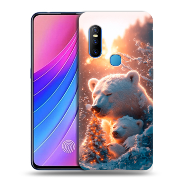 Силиконовый чехол на Vivo V15 с принтом Новый год