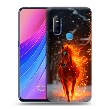 Силиконовый чехол на Vivo V15 с принтом Новый год
