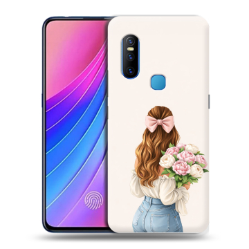 Силиконовый чехол на Vivo V15 с принтом женский