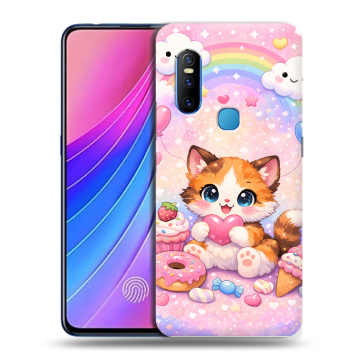 Силиконовый чехол на Vivo V15 с принтом для девочек