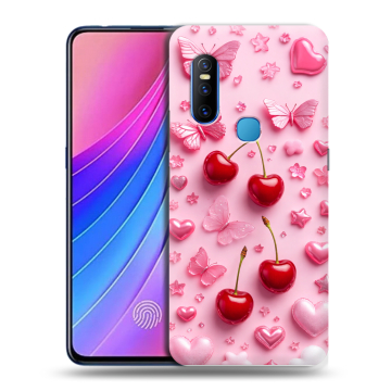 Силиконовый чехол на Vivo V15 с принтом для девочек