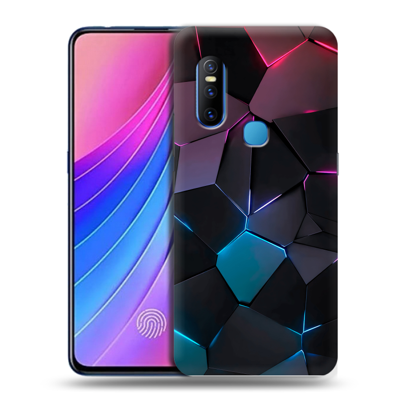 Силиконовый чехол на Vivo V15 с принтом Геометрия неона Силиконовый чехол на Vivo V15 с принтом Геометрия неона