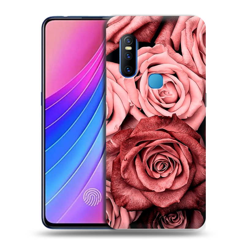 Силиконовый чехол на Vivo V15 с принтом Цветы розы Силиконовый чехол на Vivo V15 с принтом Цветы розы