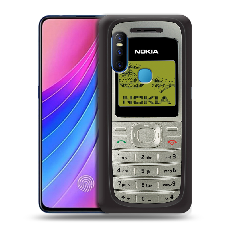 Силиконовый чехол на Vivo V15 с принтом Ретро Нокия Силиконовый чехол на Vivo V15 с принтом Ретро Нокия