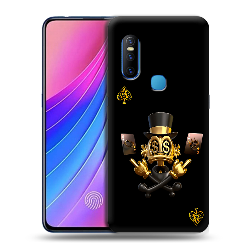 Силиконовый чехол на Vivo V15 с принтом Золотой скрудж макдак Силиконовый чехол на Vivo V15 с принтом Золотой скрудж макдак