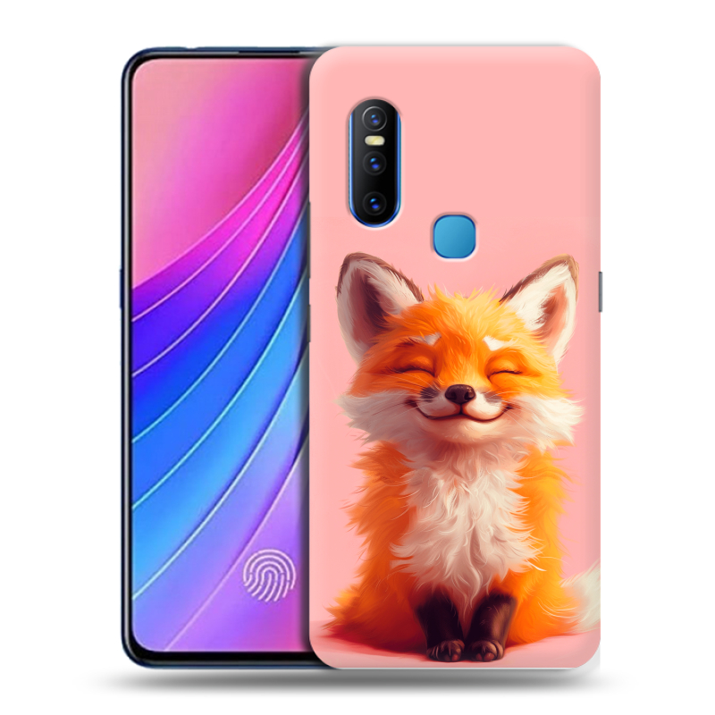 Пластиковый чехол на Vivo V15 с принтом милая лиса Пластиковый чехол на Vivo V15 с принтом милая лиса