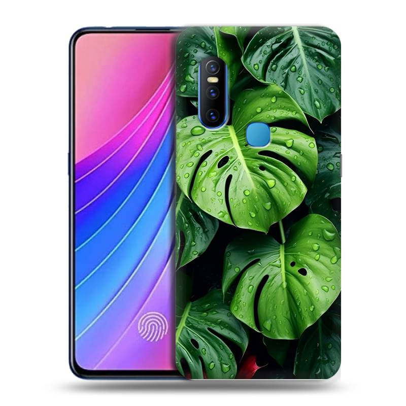 Пластиковый чехол на Vivo V15 с принтом Листья Пластиковый чехол на Vivo V15 с принтом Листья