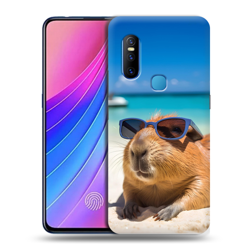 Силиконовый чехол на Vivo V15 с принтом Капибара Силиконовый чехол на Vivo V15 с принтом Капибара